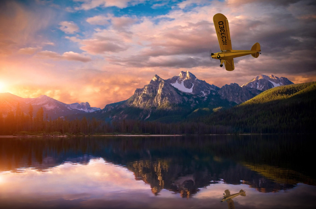 (Piper J3 Cub, Stanley Idaho, Photo By; Greg Sims)