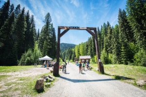 Biking, Route of the Hiawatha, Near Wallace, Idaho. Photo Credit: Idaho Tourism