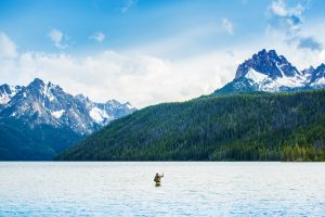 Fly Fishing, Redfish Lake, Stanley, Idaho. Photo Credit: Idaho Tourism