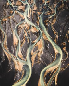 iceland drone shot